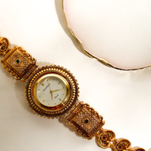 Opulent Elegance Gold-Plated Watch