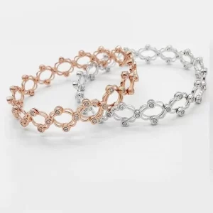 Transformative Floral Ring Bracelet (Rose Gold Plated)